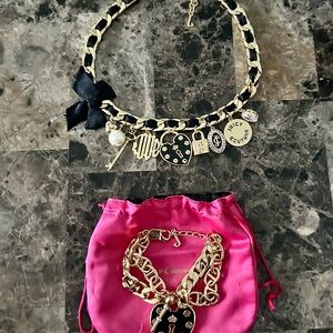 Juicy Couture Black and Gold Charm Jewelry Set